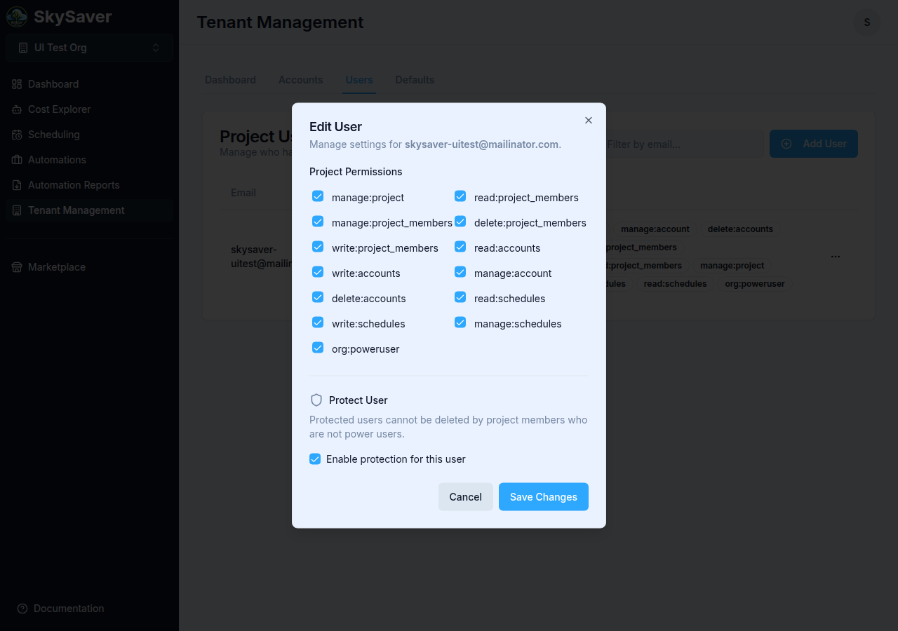 Edit User Modal